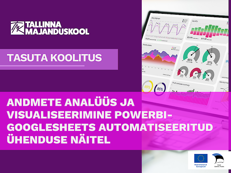 Andmete analüüs ja visualiseerimine PowerBI-GoogleSheets automatiseeritud ühenduse näitel