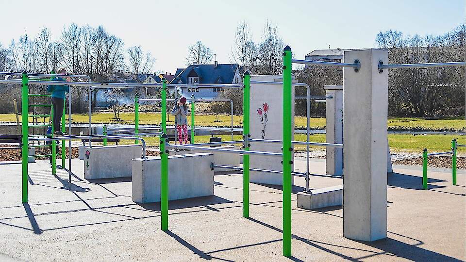 Открытый спортивный зал города Выру